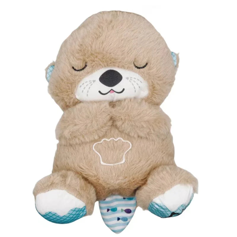 Breathing Bear Baby Soothing Otter Plush Doll Toy