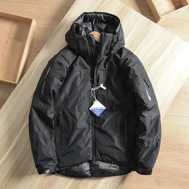 Mens Snow Parkas Hooded Windproof Waterproof Brand Down