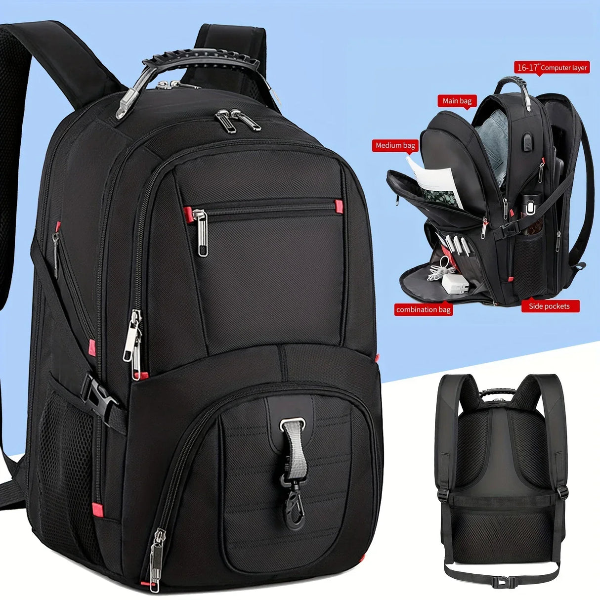 Travel Backpack Oversized 50 Liter Laptop Backpack