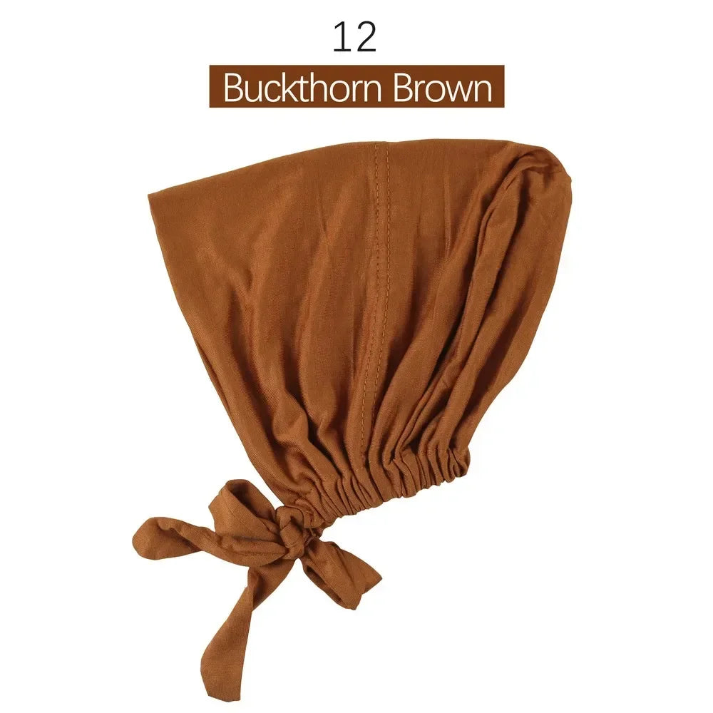 Inner Tie Back Hijab Cap Modal Turban Hat