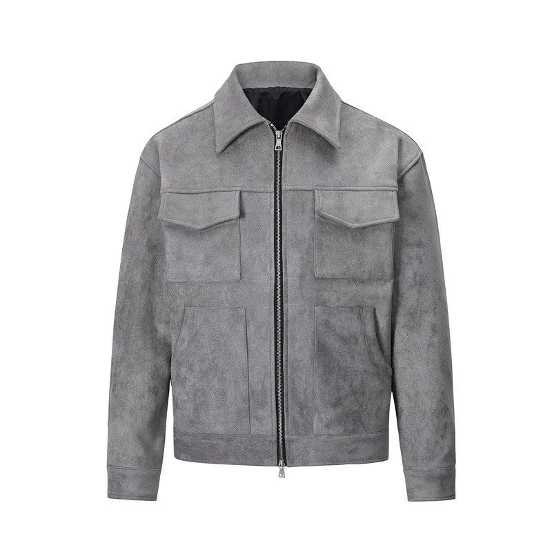 Vintage High Street Suede Material Crock Jacket With