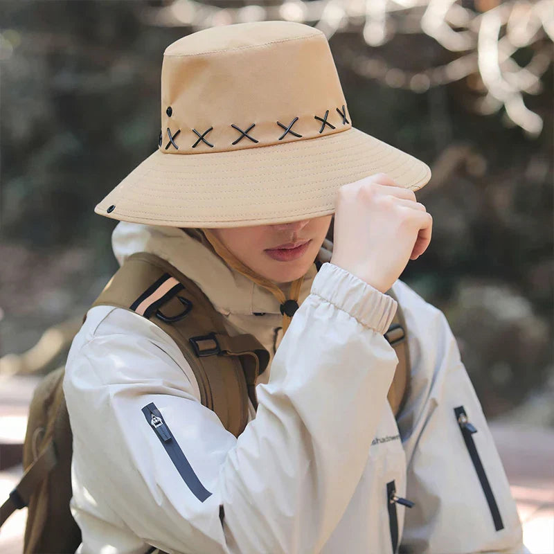Outdoor Sunscreen Cowboy Hat Big Headband Fisherman Hat
