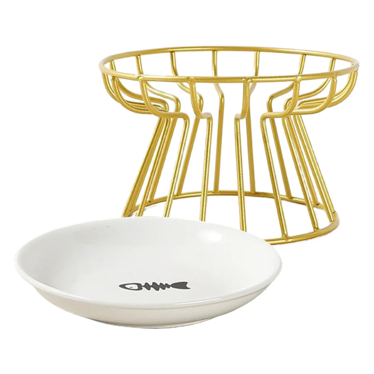 Ceramic Raised Pet Bowl Food Water Treats for