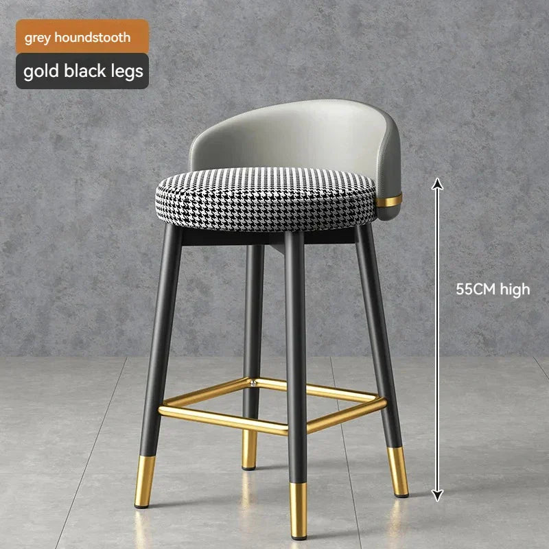 Round Kitchen Bar Chair Modern Luxury Office Reception