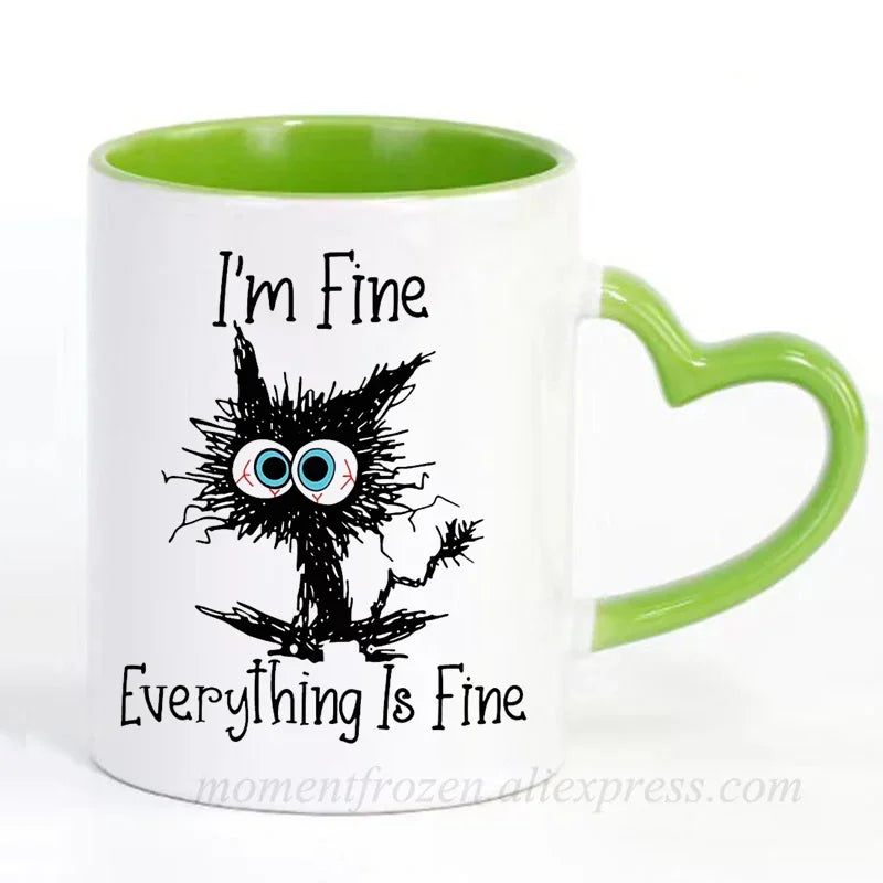 Kitten Cat Coffee Mugs Ceramic Tea Cups Creative