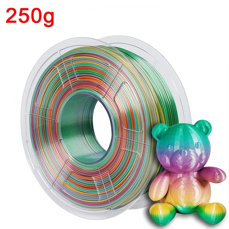 Silk PLA Rainbow Filament 1.75mm 3d Printer Filaments