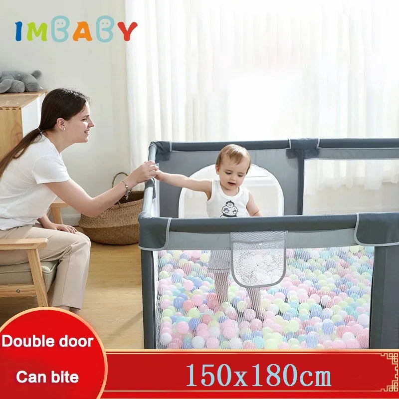 IMBABY 150*180cm Baby Playpens Balls Pool Baby Playground