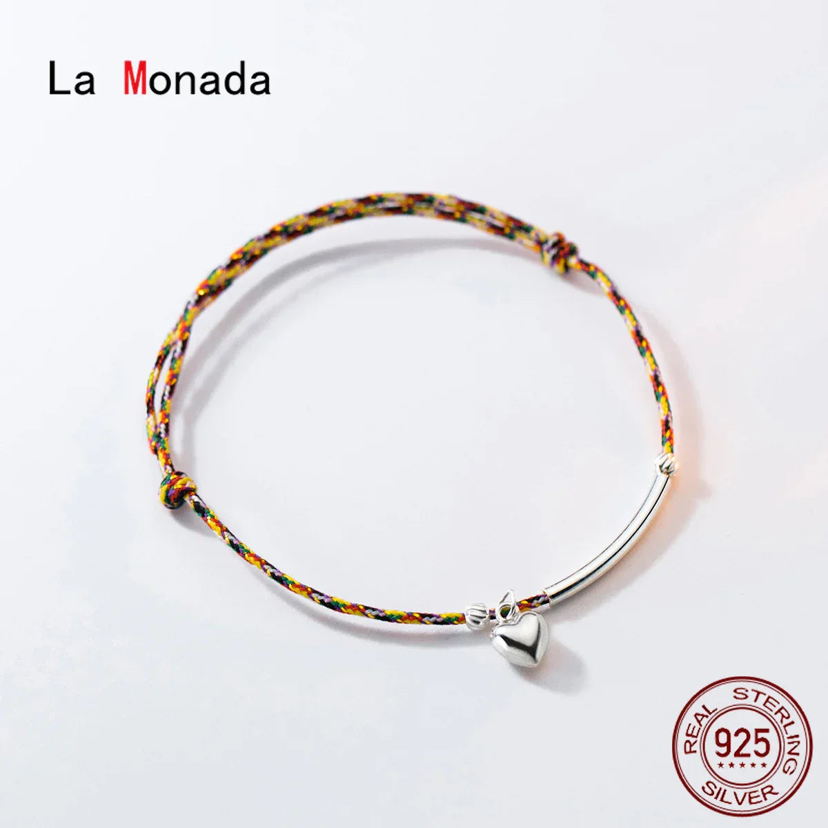 La Monada 23cm 925 Sterling Silver Colorful Rope