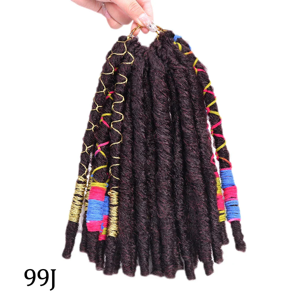 LUOYUDU Crochet Hair Dreadlocks Faux Locs Braiding Hair