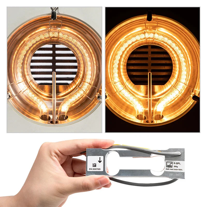 Moisture Analyzer Balance Meter 0.001g Readability Touch Screen