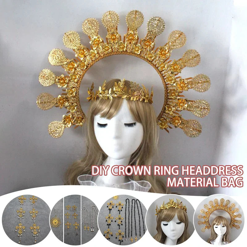 Baroque Headband DIY Material Gothic Lolita Crown Headband
