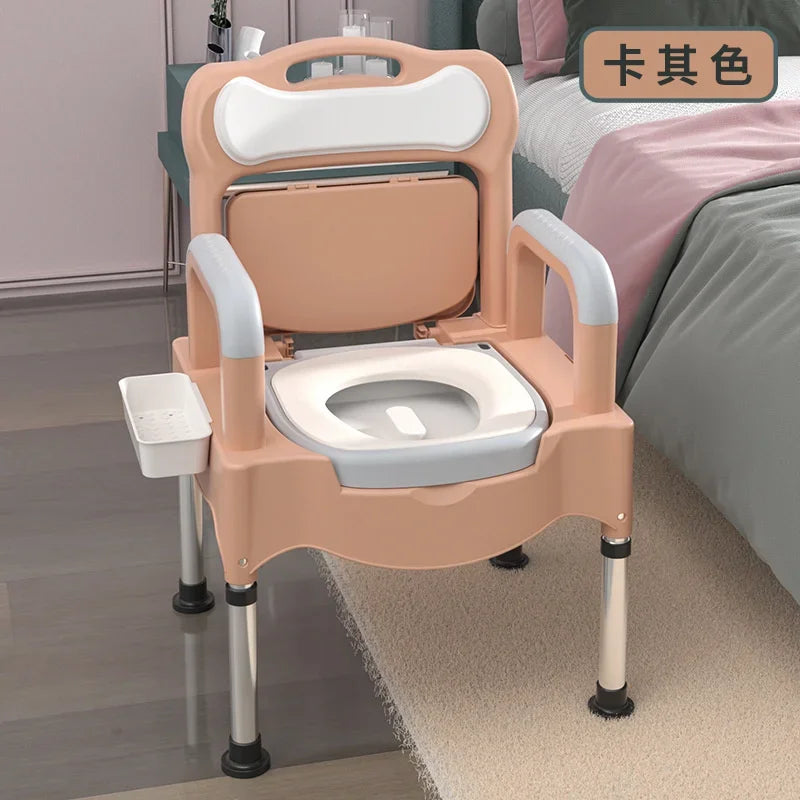 Bearing 300kg Toilet Stool Multifunctional Elderly Bathroom Chair