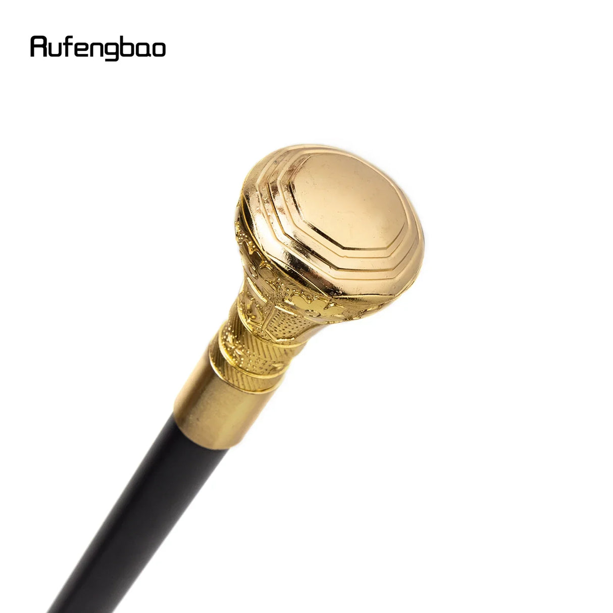 Golden Luxury Octagon Handle Walking Stick with Hidden