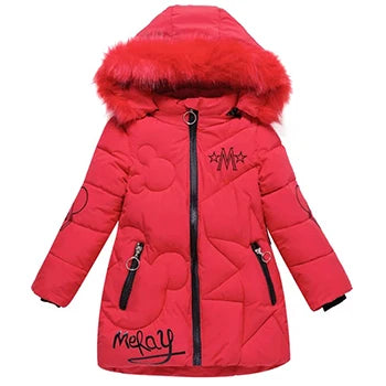 Big Size Winter Girls Jackets Keep Warm Thicken