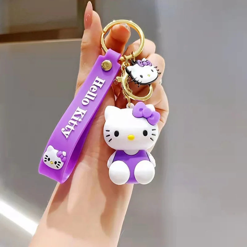 Kawaii Sanrio Hello Kitty Keychain Cartoon Doll Cute