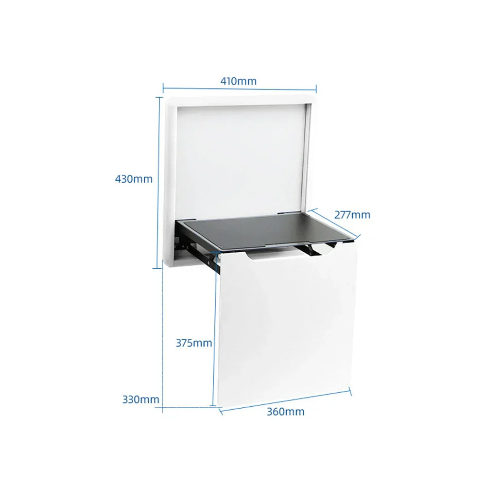 Wall Mounted Invisible Bathroom Stool Entrance-hall Folding Seat