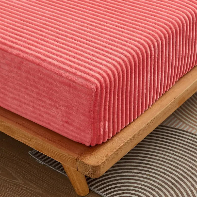 Coral Velvet Bedsheet Bedspread Milk Velvet Mattress Protective
