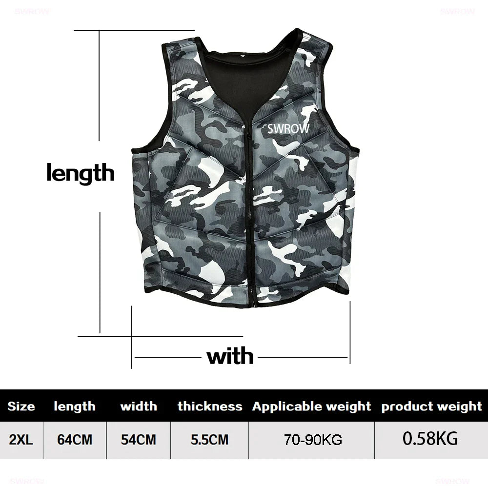 SWROW Life Jacket Fishing Vest Water Sports Kayaking