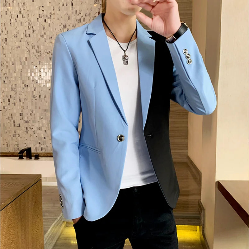 Men Blazer Slim Fit 2024 Autumn New Hot
