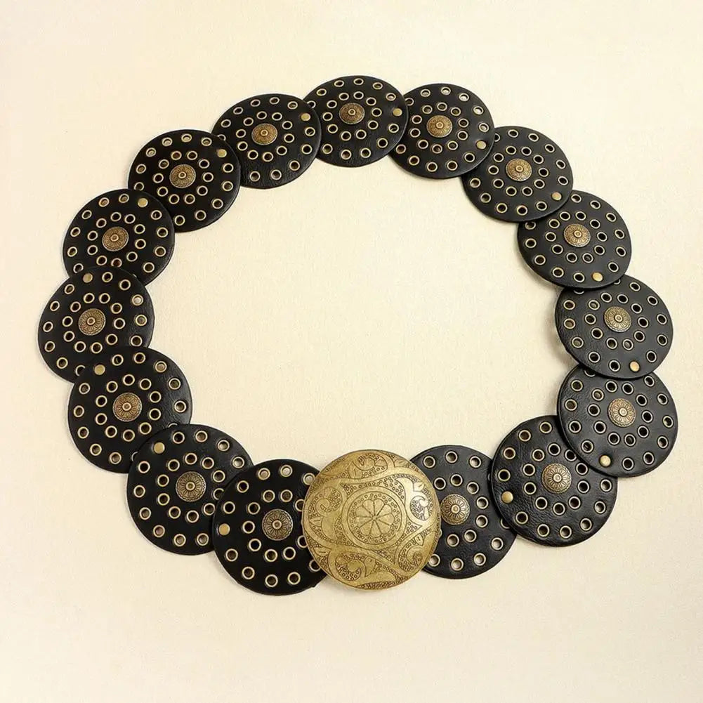 Women Belt Vintage Hollow Out Cowboy Style Lady