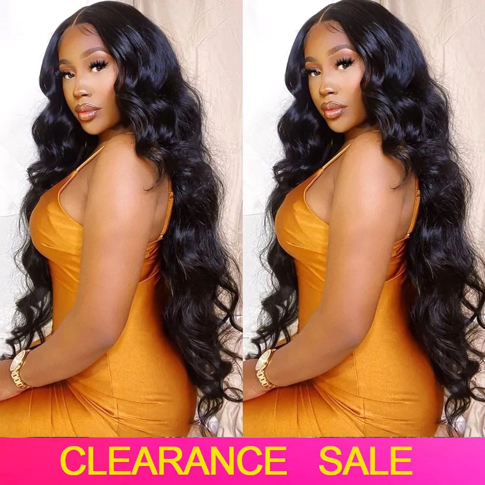 13x4 13x6 Transparent Lace Frontal Wig Body Wave