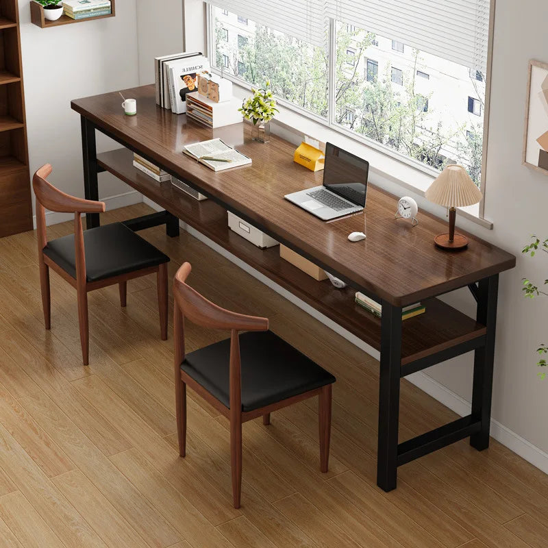 Desk Student Study Double Home Table Rectangular Simple