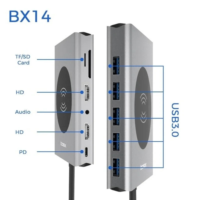 Docking Station Type C HUB To HDMI-Compatible Adapter