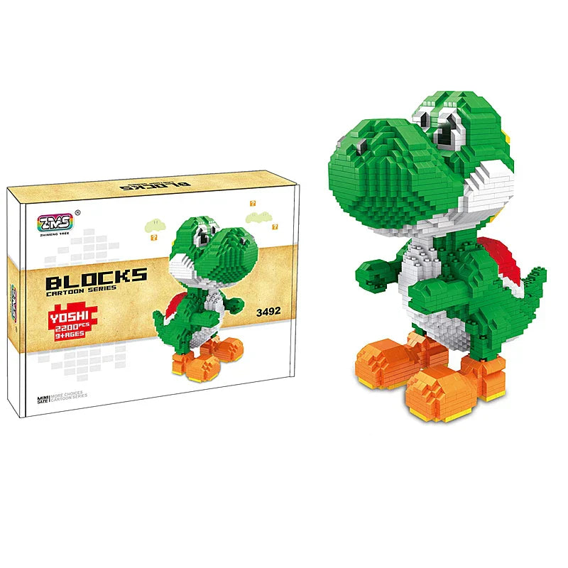Fun Small Particle Building Blocks Yoshi Assembly Model