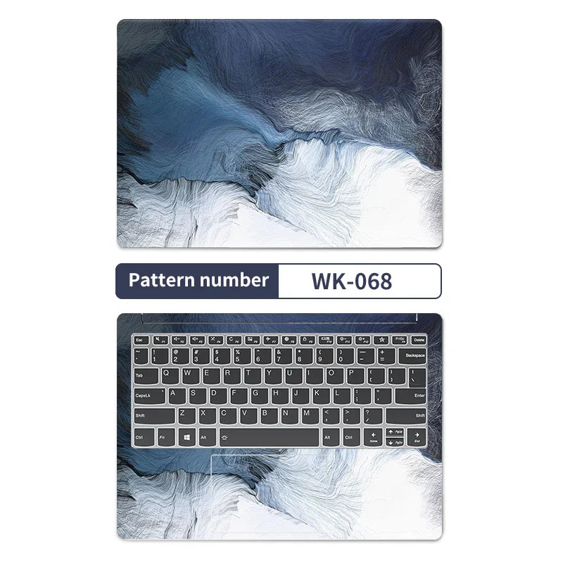 DIY Marble Cover Laptop Skins Vinyl Stickers 13"14"15.6"17.3"PVC