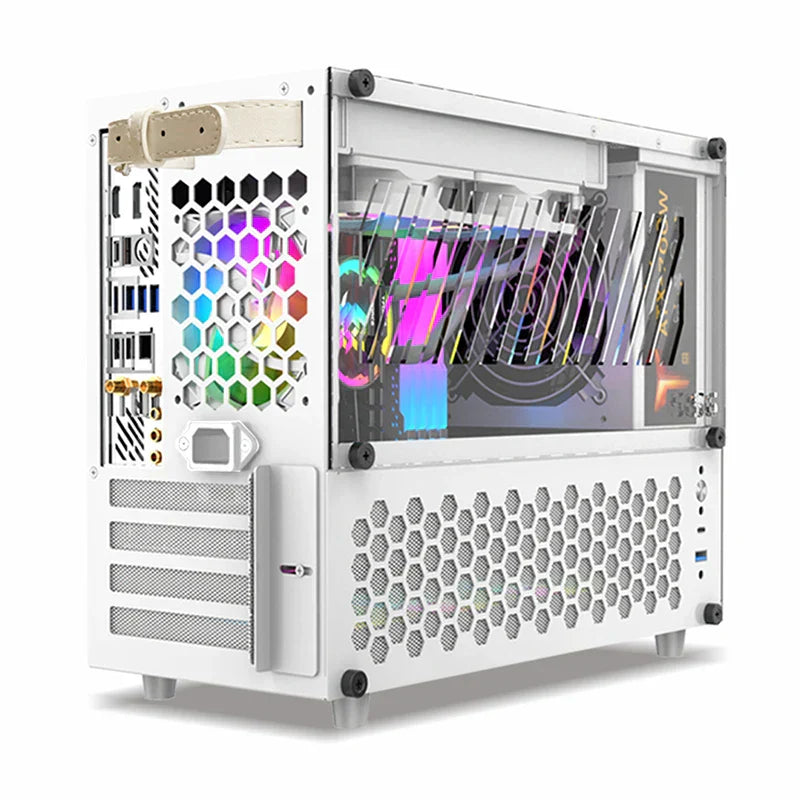 METALFISH S6 Computer Compact White Case Gaming PC