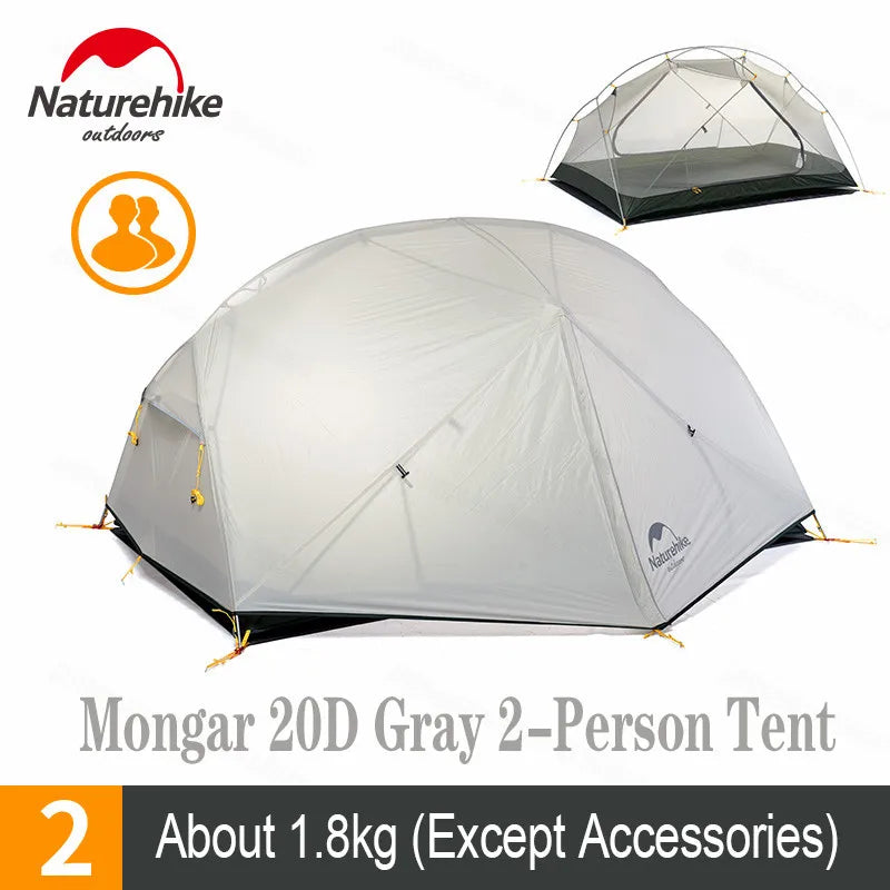 Naturehike Mongar 2 Camping Tent Double Layers 2