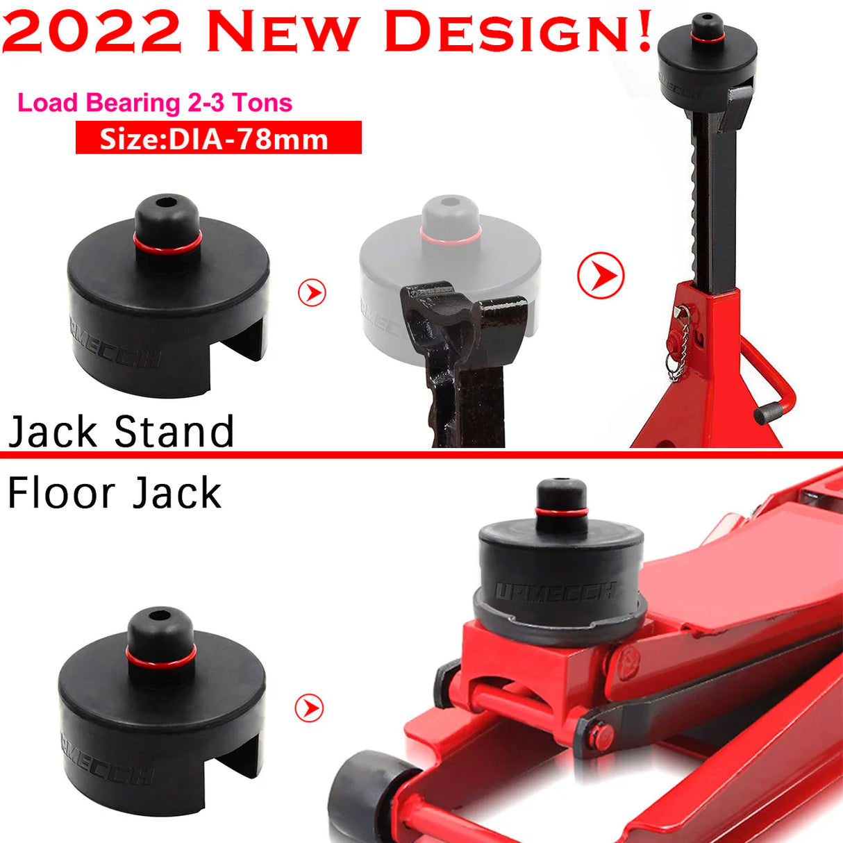4Pcs Rubber Jack Pad Adapter for Tesla Model 3 S X Y