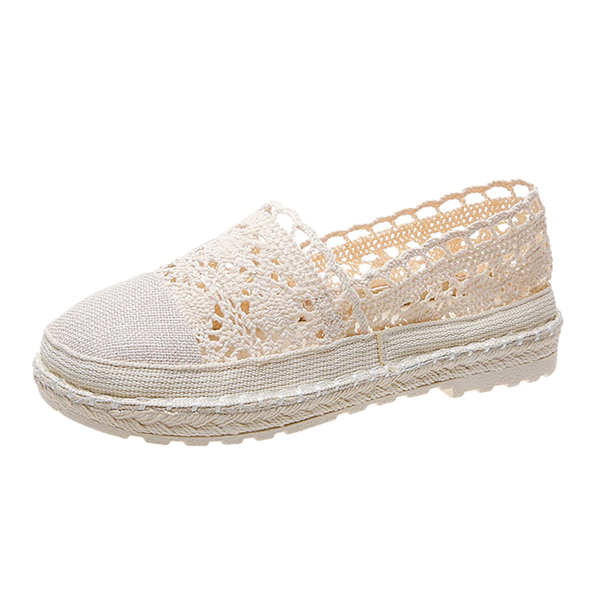 2023 Women's Lace Hollow Out Mesh Summer Flats