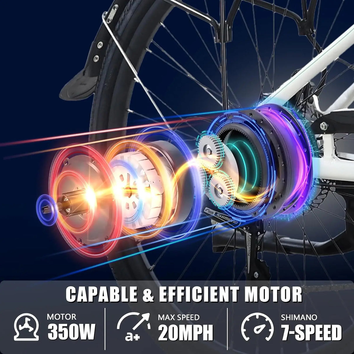 Totem Skyline Electric Bike for Adults 350W Motor