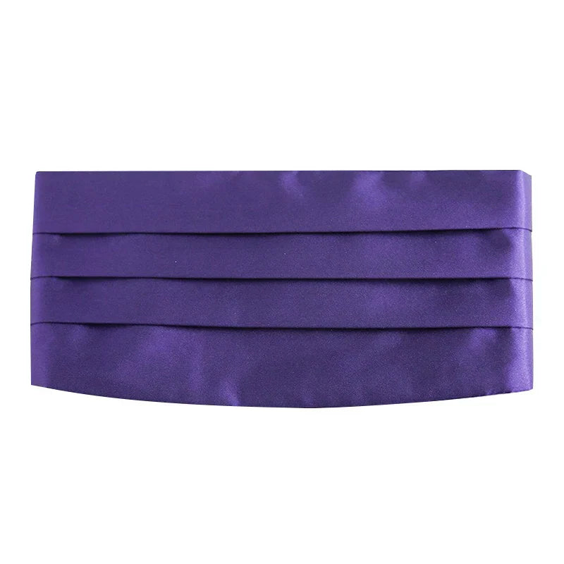 Ikepeibao Men's Classic Black Cummerbund Adjustable