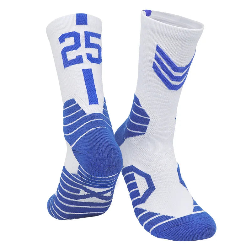 5 Pairs Men's Athletic Crew Socks Performance
