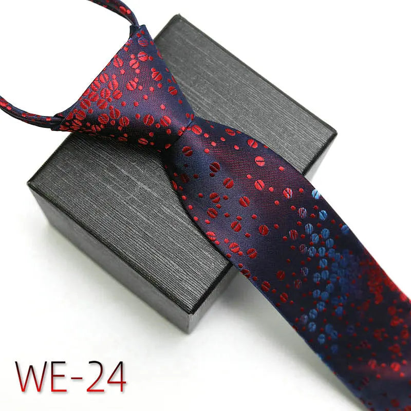 New Suit Business Zipper Tie for Man 48*7cm