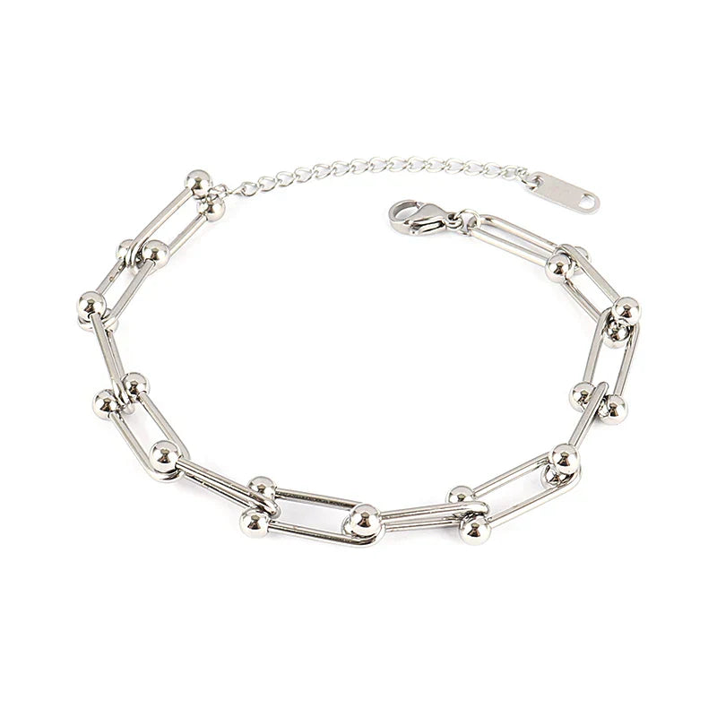 Heart Pendant Stainless Steel Bracelet Women Fashion 316L