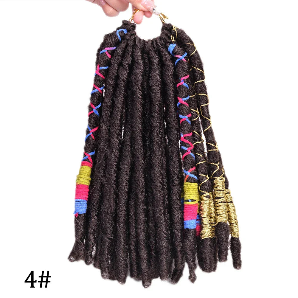 LUOYUDU Crochet Hair Dreadlocks Faux Locs Braiding Hair