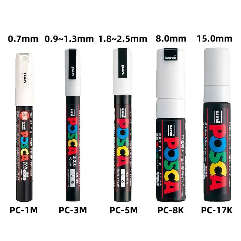 Uni Marker Pen, PC-3M Acrylic posca marcadores permanent