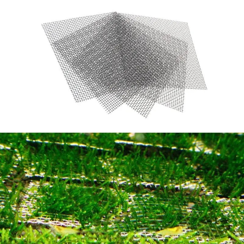 5Pcs Stainless Steel Mesh Pad for Aquarium Moss Wall