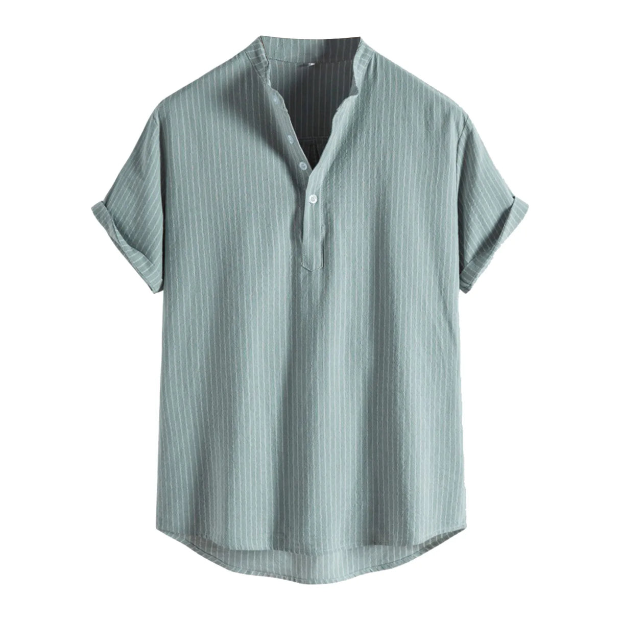 Men's Casual Blouse Cotton Linen Shirt Loose Tops