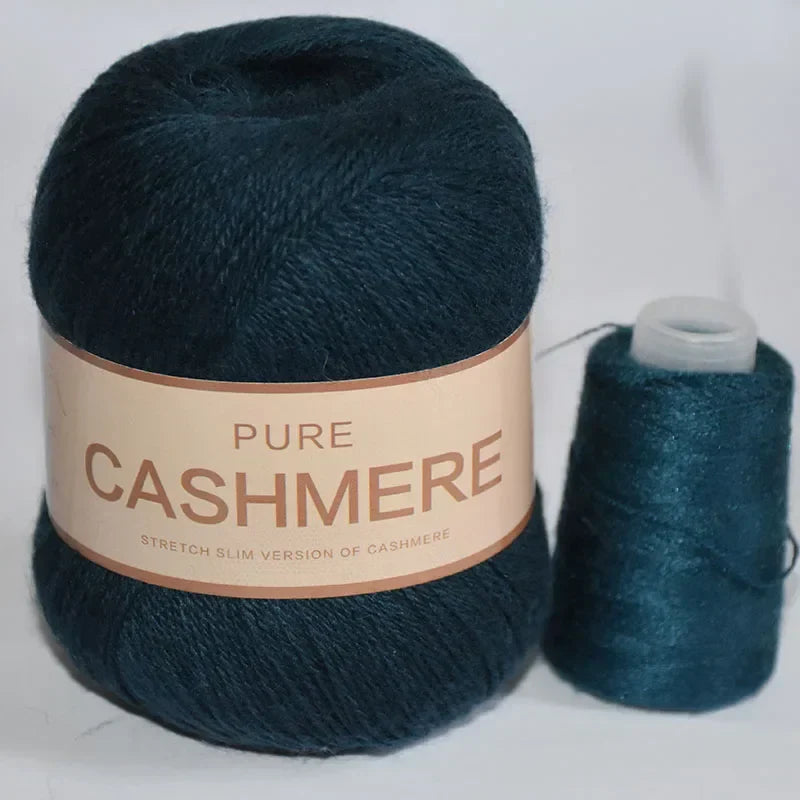 Pure Natural Mongolian Cashmere Yarn Crochet Lana para