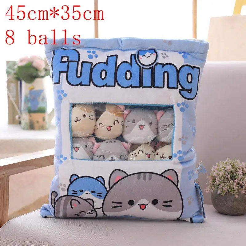 New Kawaii Animal Balls Pudding Candy Bag Pillow
