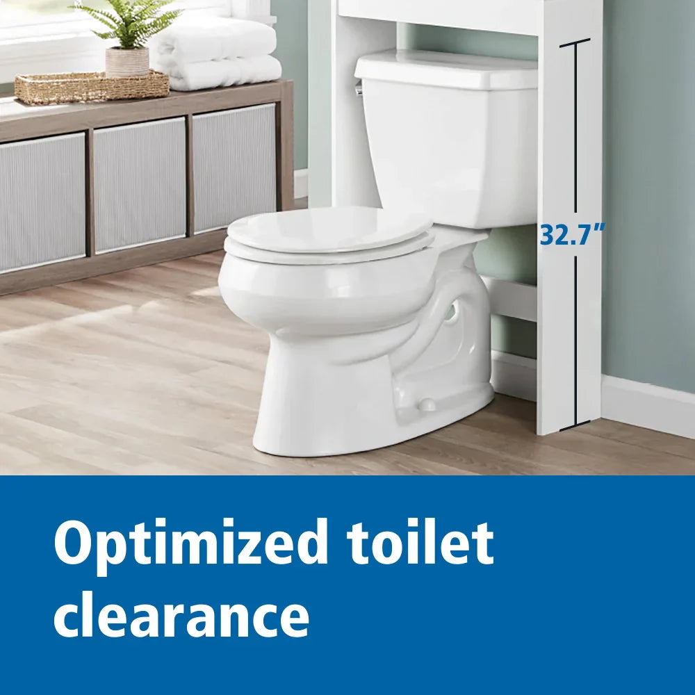 White 23 in. W Bathroom Space Saver Cabinet