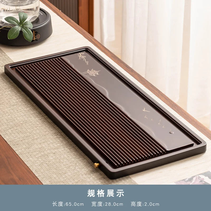 Kitchen Gadget Tea Tray Wood Coffeeware Teaware Office