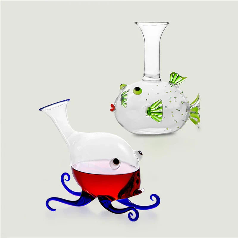 Glass Wine Decanter Handmade Creative Octopus Wine Decanter