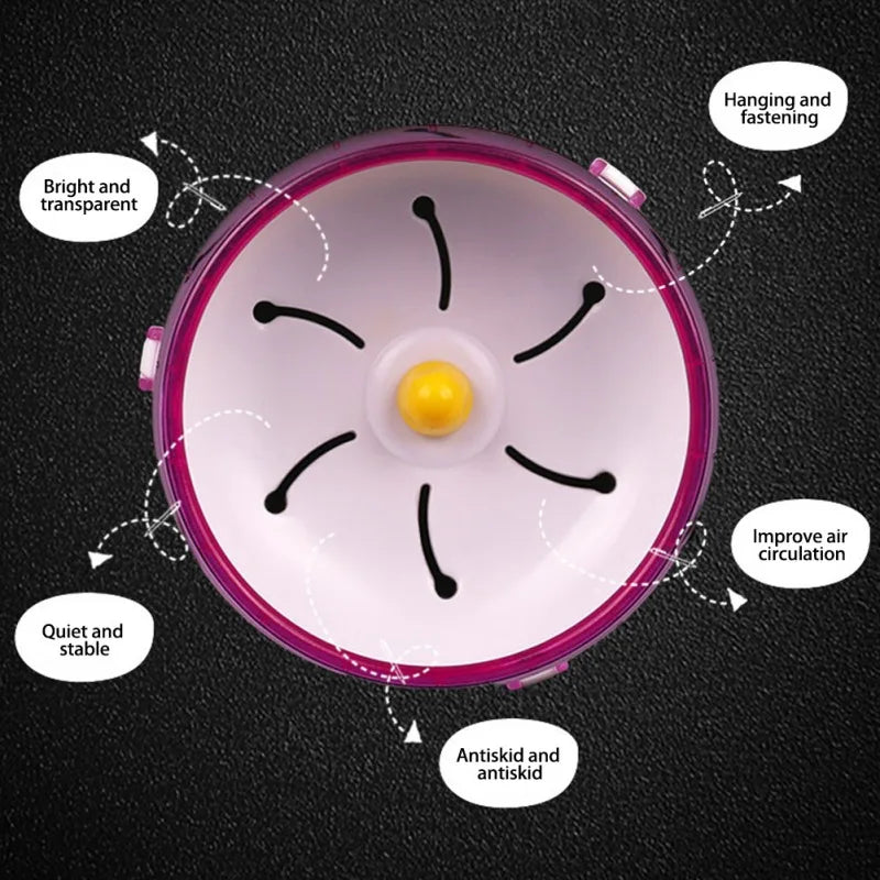 Hamster Exercise Wheel Running Disc Toy Silent Rotatory