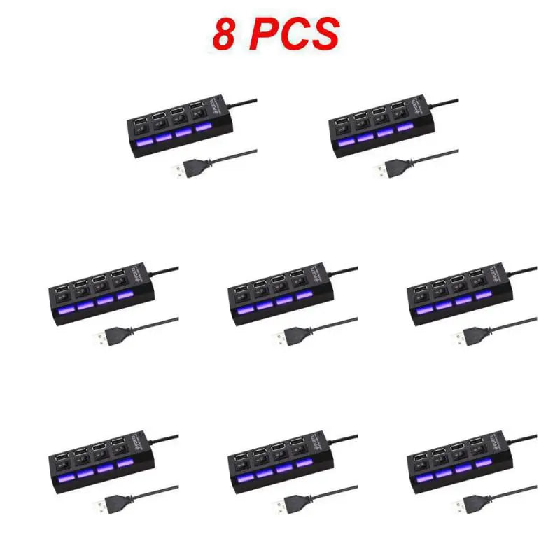 1~8PCS USB Hub USB 2.0 Hub Multi USB