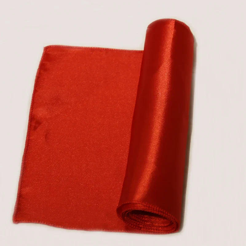 10/50/100pcs Satin Chair Bow Sashes Wedding Chair Knots